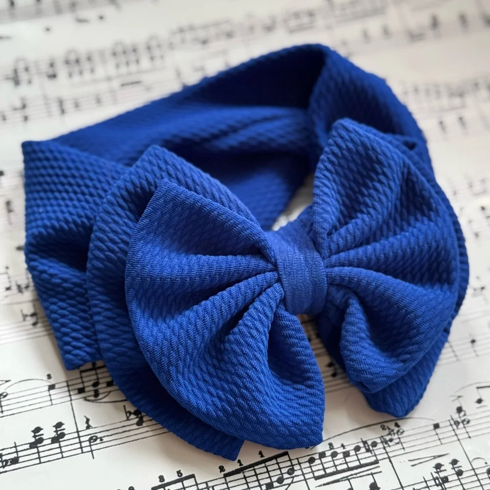 Soft and Stretchy Blue Headband for Newborns to 4 Years
